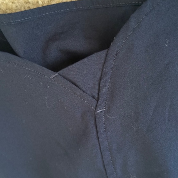 Men's Burberry Short-Sleeve Button Down Navy Check Sz M - Picture 8 of 9